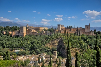 Vista panoramica de la Alhambra de Granada